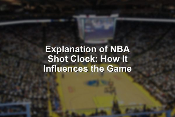 Overhead image of classic and modern NBA shot clocks illustrating the explanation of NBA shot clock and its game impact.