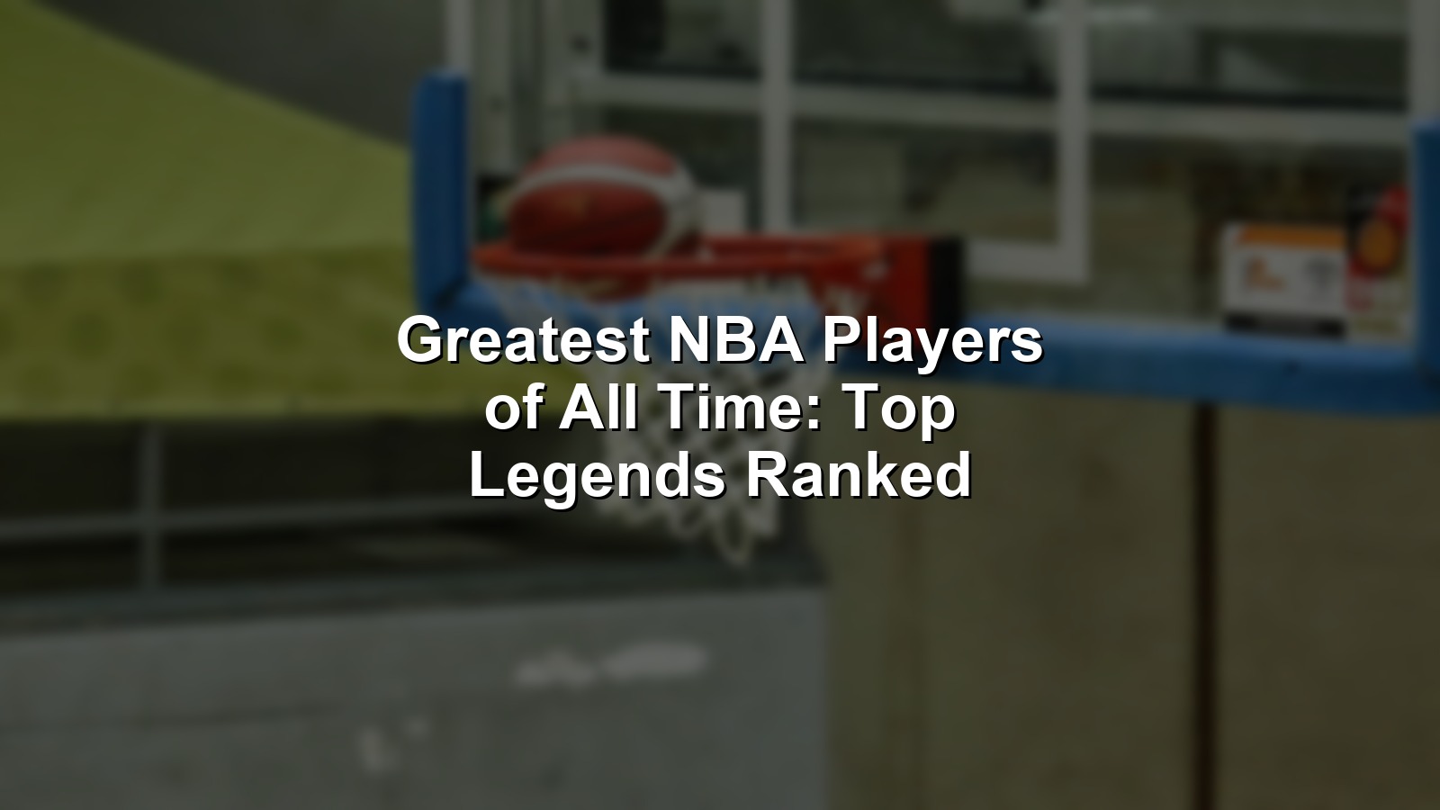 Illustration featuring the greatest NBA players of all time in iconic moments on the court.