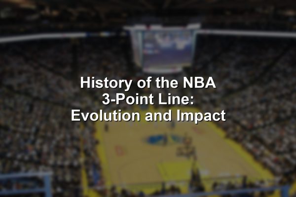 An NBA player shoots a memorable 3-pointer, highlighting the history of the NBA 3-point line.