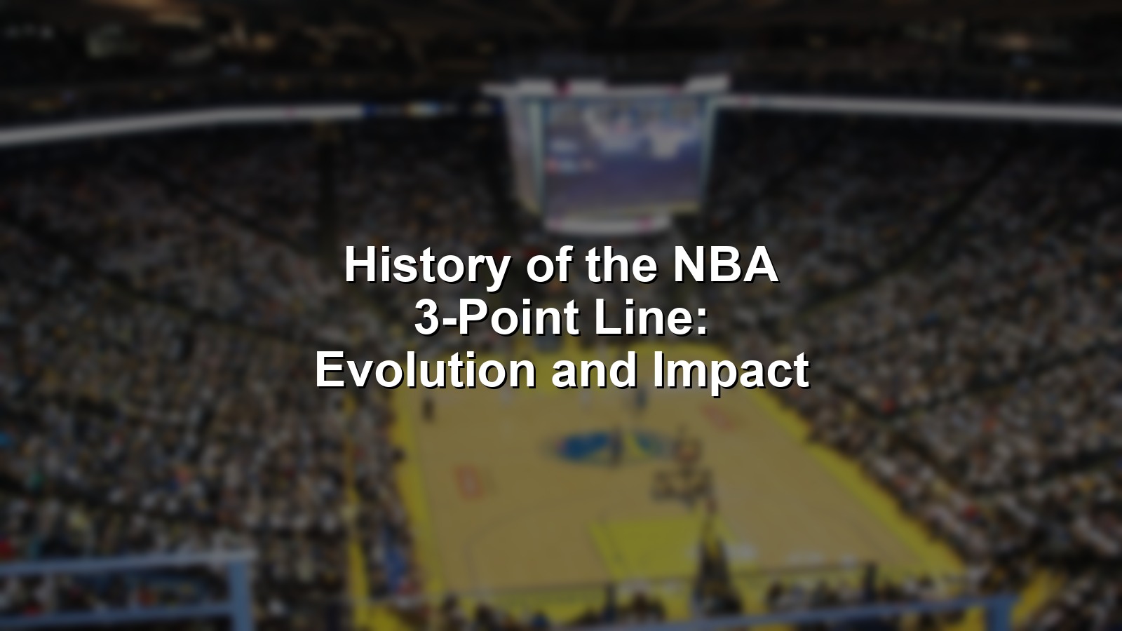 An NBA player shoots a memorable 3-pointer, highlighting the history of the NBA 3-point line.