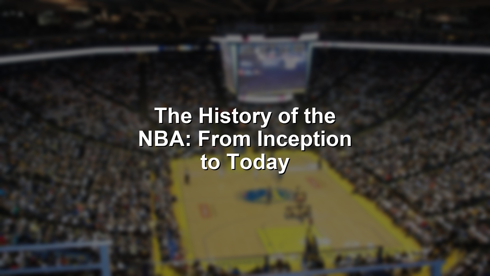 Collage of the history of the NBA with legendary players and epic moments across eras.