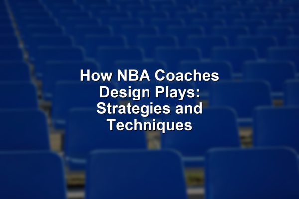An NBA coach provides a play design on a clipboard as players gather, illustrating how NBA coaches design plays.