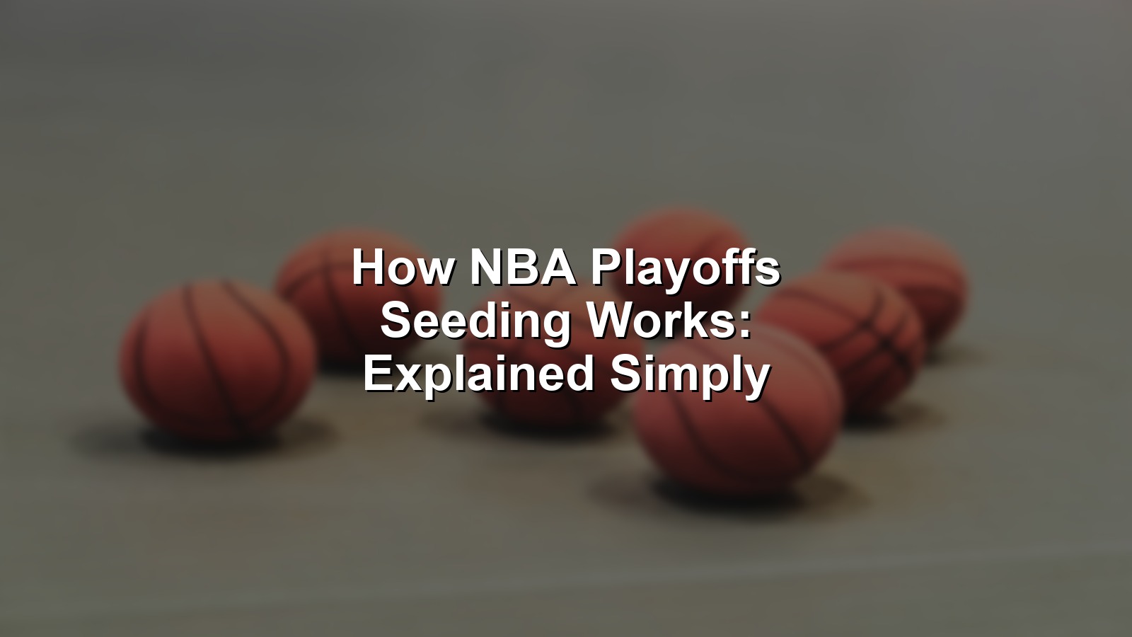 Visual breakdown of how NBA playoffs seeding works shown with arena and bracket overlay.