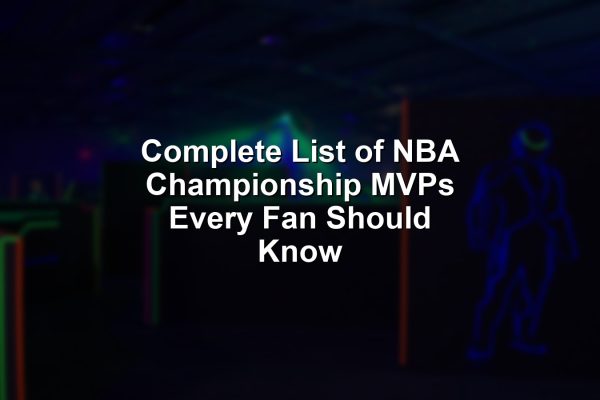 NBA legends celebrating with the Finals MVP trophy, representing the list of NBA championship MVPs.