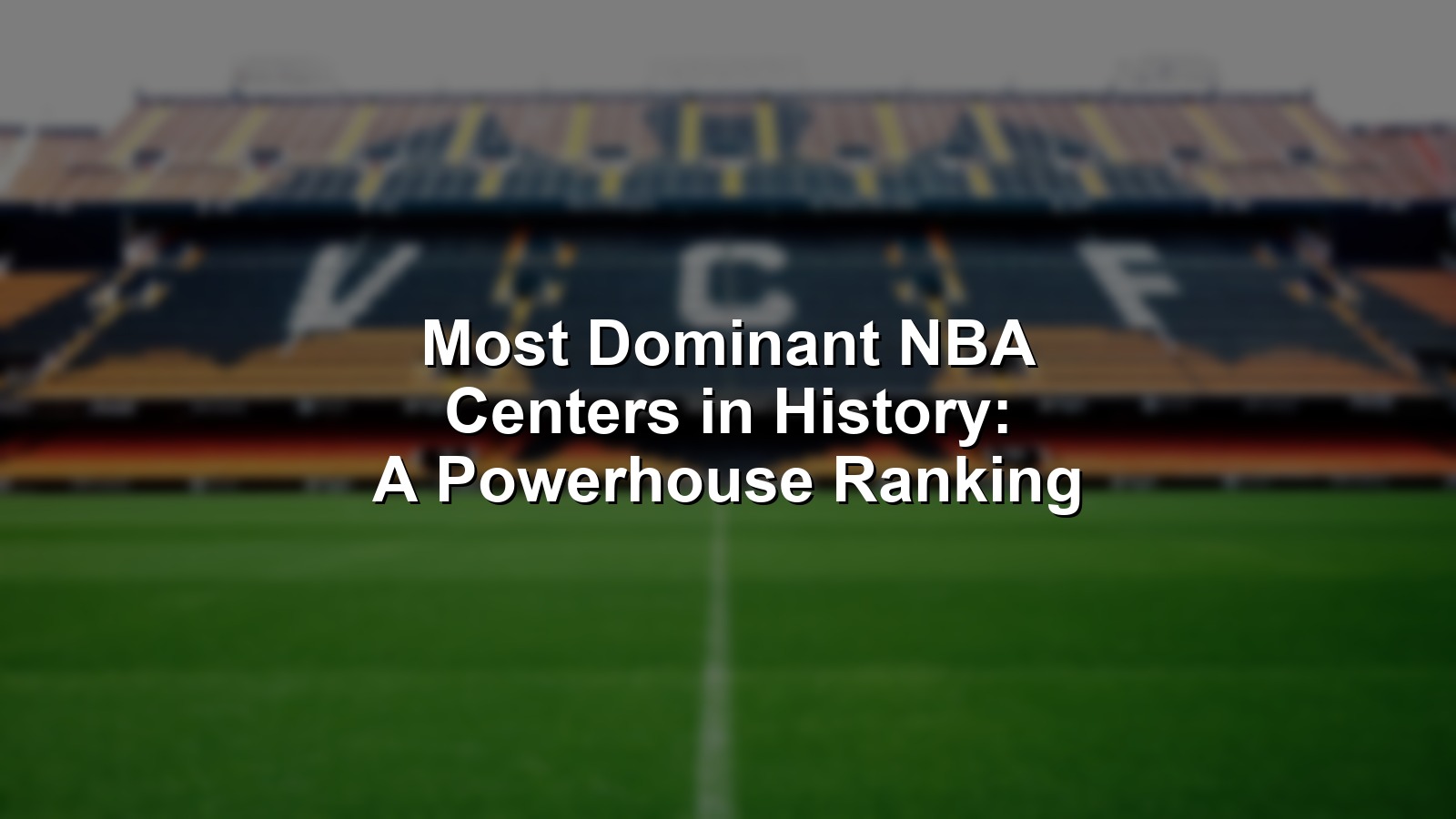 Illustration of the most dominant NBA centers in history battling near the basket.