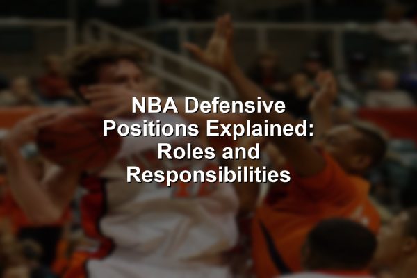 Vibrant NBA court highlights each defensive position for a comprehensive NBA defensive positions explained visual.