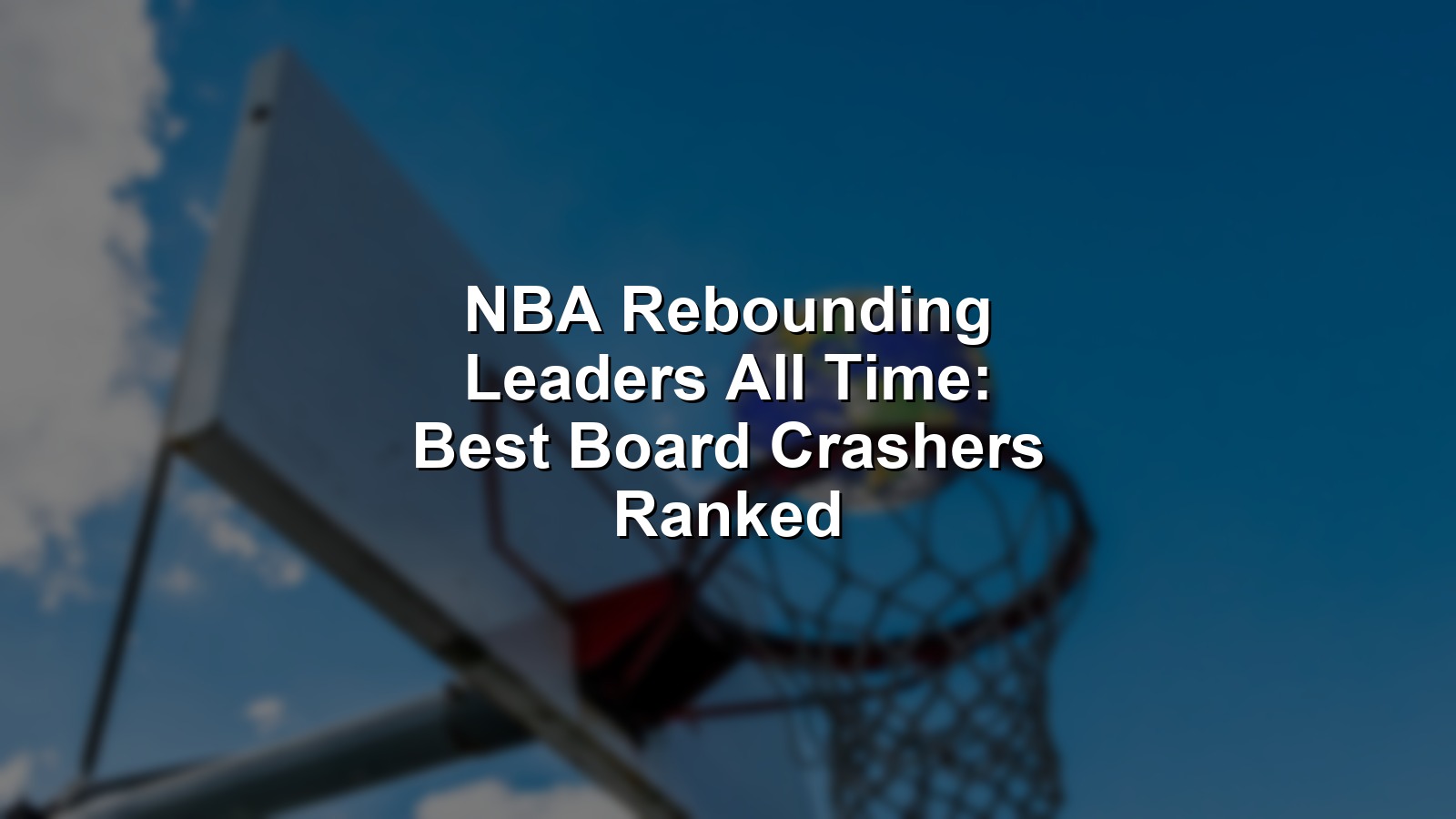 NBA rebounding leaders all time leaping for a crucial rebound amidst intense action under the basket.
