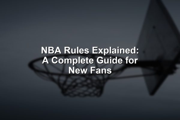 A dramatic NBA game scene illustrating the essence of NBA rules explained for fans.
