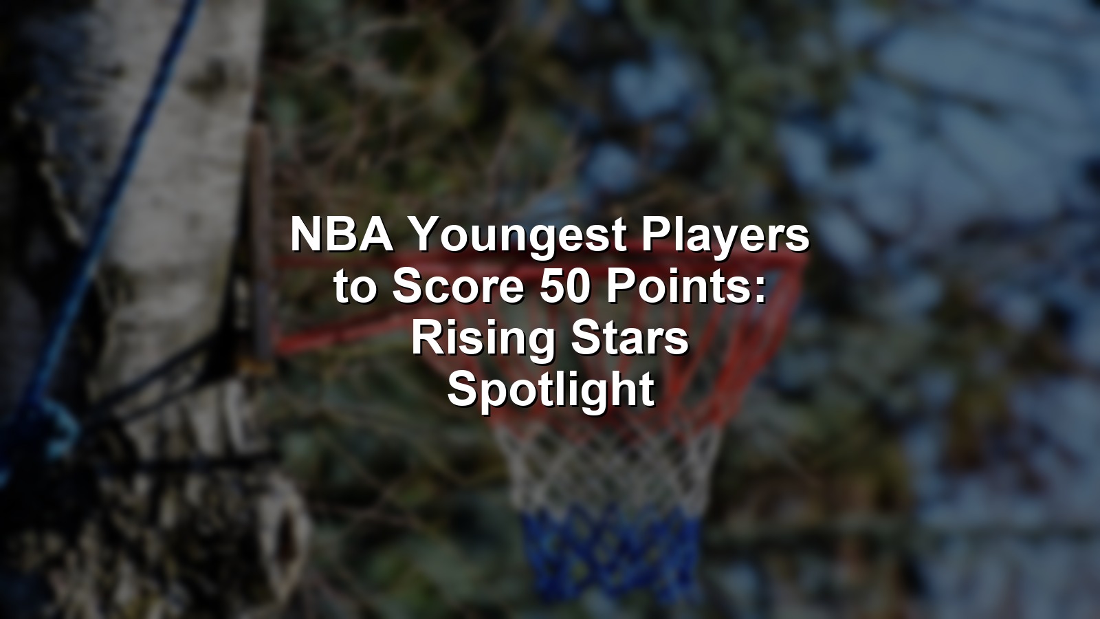 Vibrant scene of a young NBA player scoring 50 points with crowd and scoreboard.