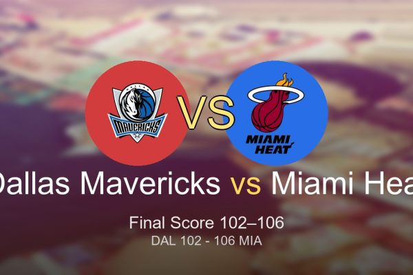 Dallas Mavericks vs Miami Heat final score and key takeaways from a close 106-102 game at Kaseya Center.