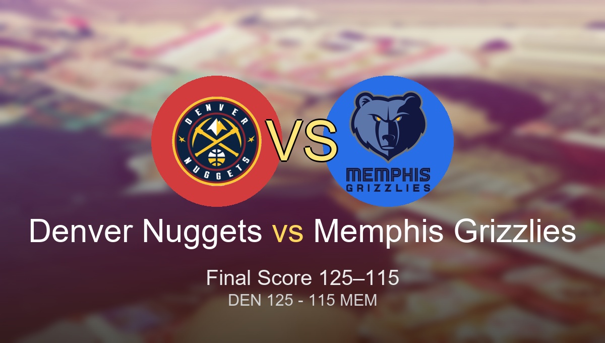 Denver Nuggets vs Memphis Grizzlies final score and key takeaways from their 125-115 game