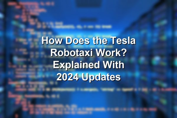 Tesla Robotaxi operates autonomously in a city, showing how does the tesla robotaxi work.